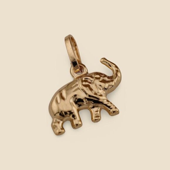 14k Real Gold Elephant Pendant | Birthday Gift | Valuable Gift | Fine Jewelry | - Picture 6 of 6